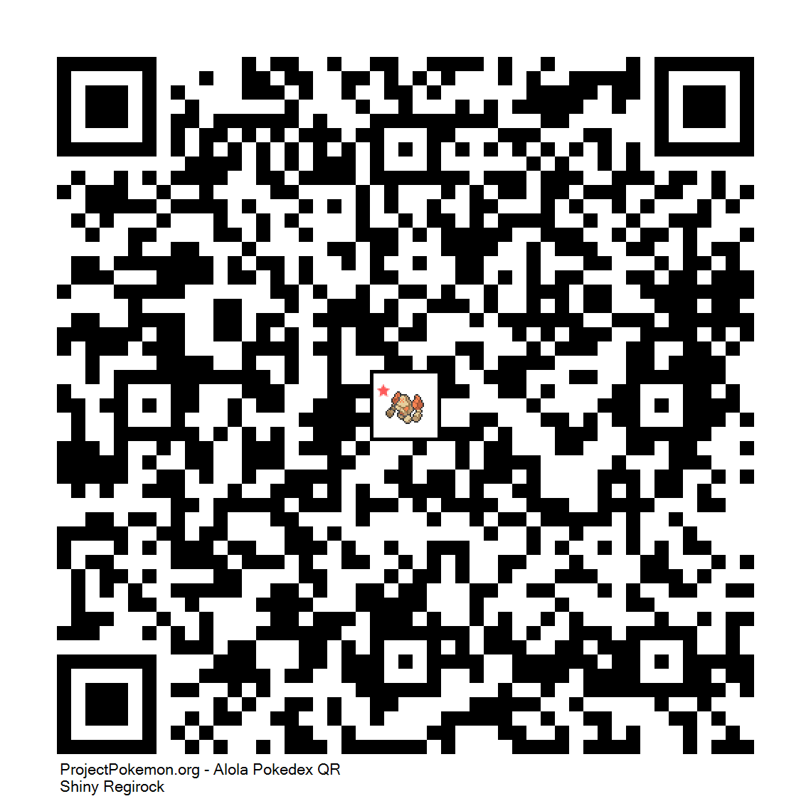 Cdigo QR de Regirock variocolor